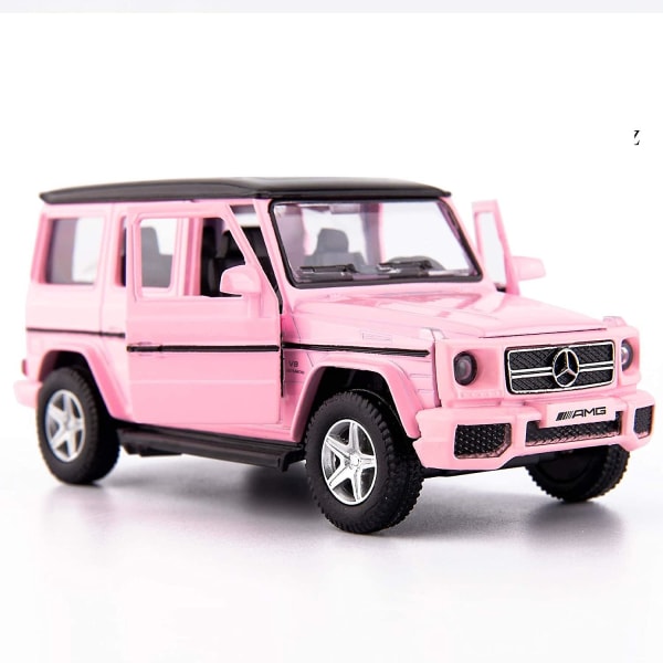 1/36 Scale G63 valuautomalli, sinkkiseoksesta valmistettu leluauto lapsille, vetoautot leluauto taaperoille lapsille, pojille, tytöille, lahja (vaaleanpunainen)[HK]