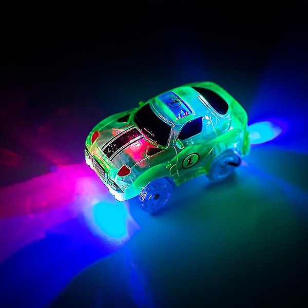 Rata-autot Yhteensopiva Useimpien Ratojen Kanssa Valo Vaihtoauto Lelu[HK] 5LED black policeCar