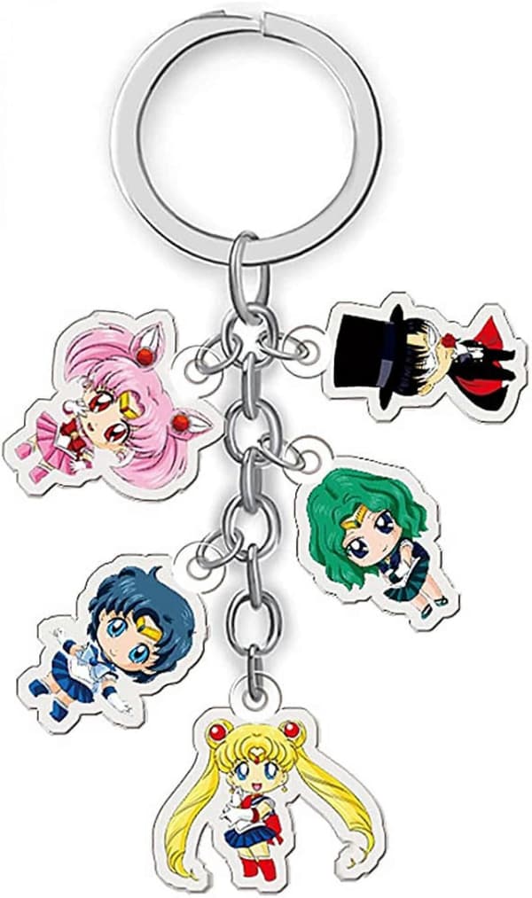 Sailor Moon -avaimenperä, 2 kpl, söpöt riipustarvikkeet