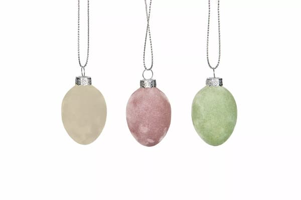Glass Egg Coasters Fargerik Miks Sett med 9 [HK] multifärg multicolor