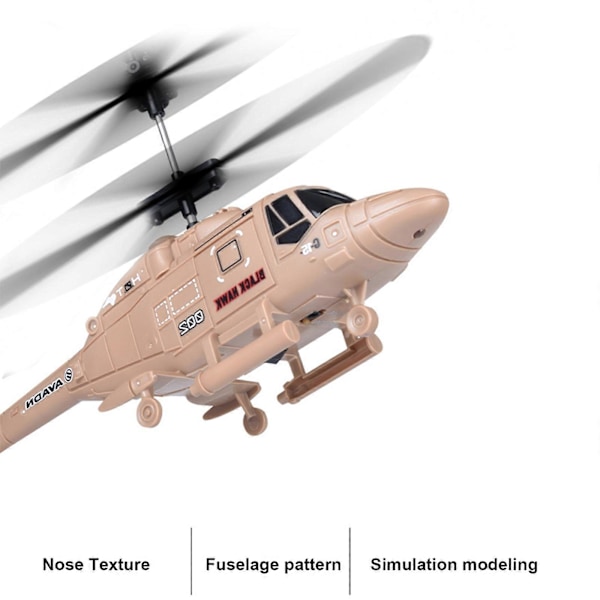 Kauko-ohjattava helikopteri, 3.5 kanavaa RC drone LED-helikopterivalolla yöhön, 100% uusi [HK] White