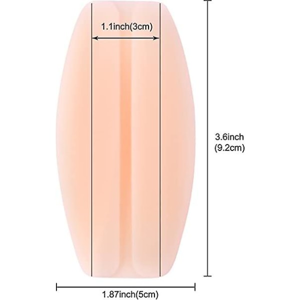 8 kpl rintaliivit olkatyynyt Silikonirintaliivit hihnan tyynyn pidike Liukumattomat kipua lievittävät olkatyynyt, valkoinen ja vaaleanpunainen, 9,2 x 5 cm ([HK])