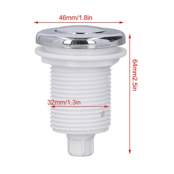 Air Switch-knap Sæt Affaldshåndtering Air Switch Kit Med Luftslange Til Mad Affald Bortskaffer Og Spa Badekar 125250v[HK]