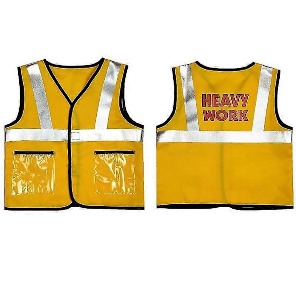2022 Byggarbetare Kostym Kit För Barn Rollspel Leksaksset Yrkeskostymer Tung Arbetare Cosplay[HK] One Size 1pcs