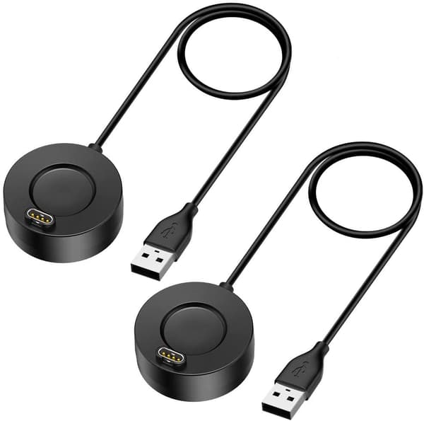 USB-laddningskit för Garmin Fenix 5/6 och Forerunner 935/945 - Svart (2-pack)