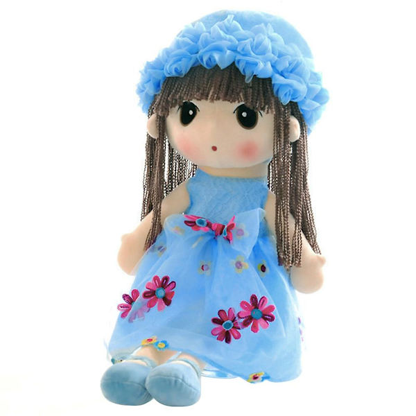 Söt blomsterfe prinsessa plyschleksak mjuk och bekväm för vacker docka unik present lila 45cm[HK] Style B