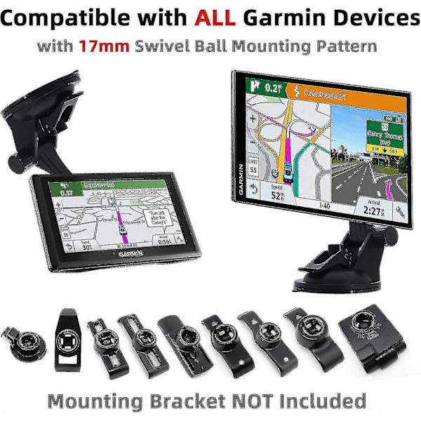 För Garmin GPS-hållare - GPS-fordonsfästen Vindruta/instrumentbräda Sugkoppshållare[HK]