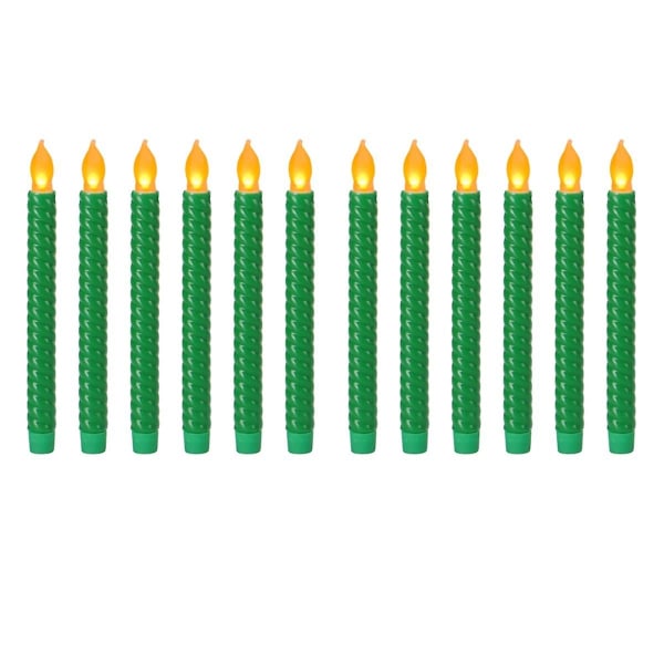 Led-elektroniset kynttilänvalot pitkät keltaiset salamasimulaatiot pitkät napakynttilän syntymäpäivän hääkoristeet ([HK])