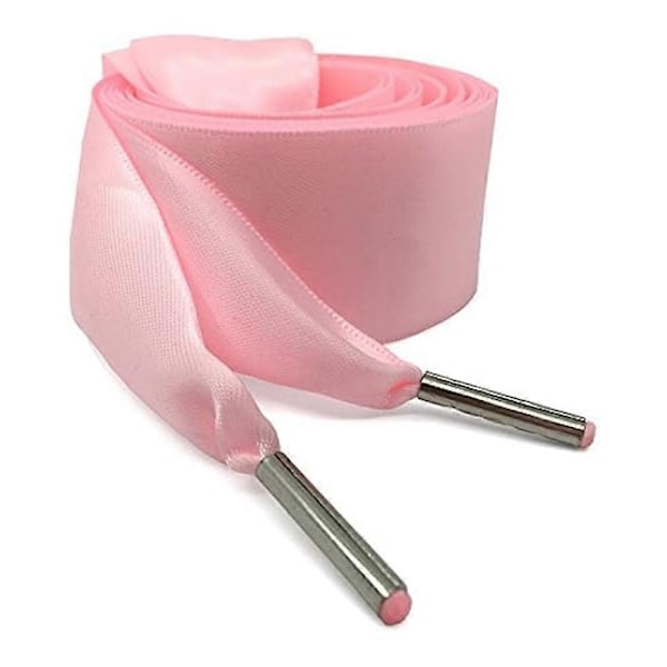 5 Par Flade Satinbånd Snørebånd 2cm Brede Snørestropper til Kvinder Piger[HK] pink.