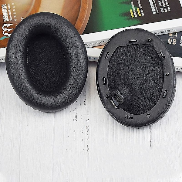 2 stk. ørepuder til Sony WH-1000XM4 WH-1000XM4 (Sort+Spænde)[HK]