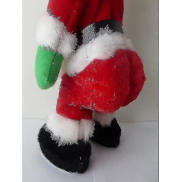 1:a Twerking Tomte - Rörlig Dansande Animering Juldekoration Batteridriven (röd)