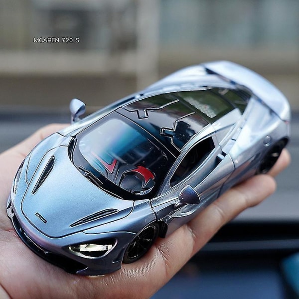 1:32 Mclaren 720s Spider Bilmodel Legering Sportsvogn Begrænset Udgave Metal Bilmodel Samling Legetøjsbil Børns Fødselsdagsgave-xh[HK] Black