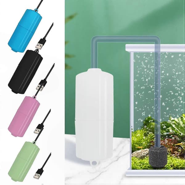 USB Ladattava Akvaarion Happipumppu [HK] Black
