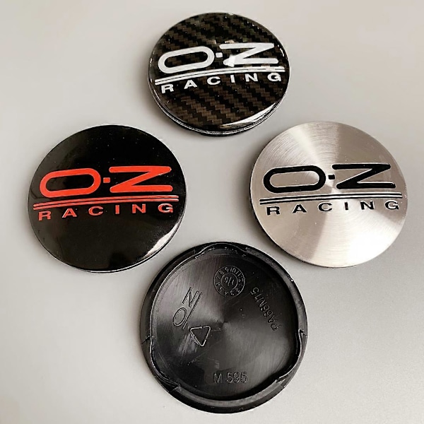 4 STK./parti 62MM OZ Racing Bil Hjul Center Nav Kapsler Alufælge Fælg Center Nav Kapsel Dækning M595 Bil Styling Tilbehør|Hjul Center Kapsler|[HK] Carbon fiber