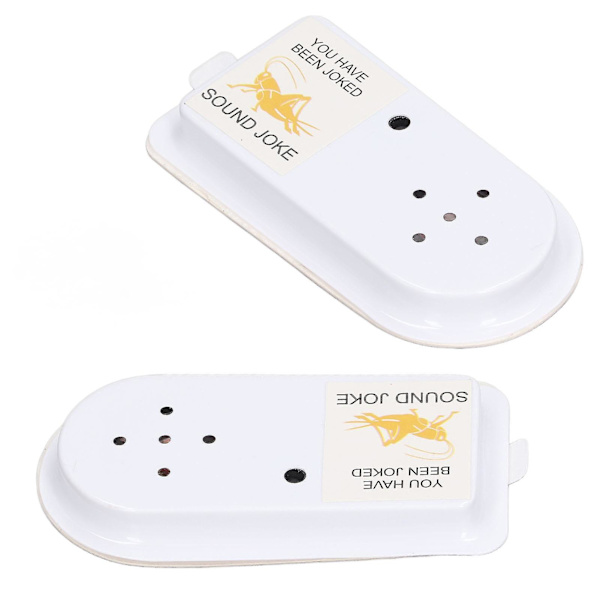 Crickets Sound Toy Auto Turn Off Back Adhesive Sticker Annoying Noise Maker Prank Toy White[HK]