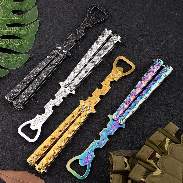 HKK sysy Game Chain Butterfly Training Multifunctional Folding Chain Bottle Opener Practice Throwing anc