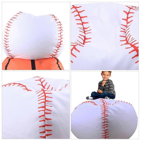 Sækkestol Baseball Style Opbevaringspose til Udstoppede Dyr 1 stk.[HK]