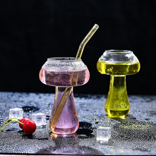 Cute Mushroom Cocktail Lasi 260 ml Juomaolut Creative Clear Wine Glass[HK] Clear