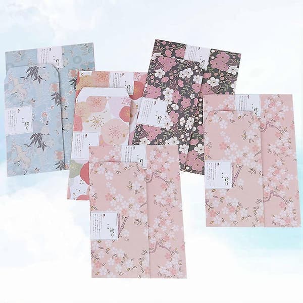 Brevpapper Set A5 Blommigt Papper för Skrivning 45st Antal[HK]