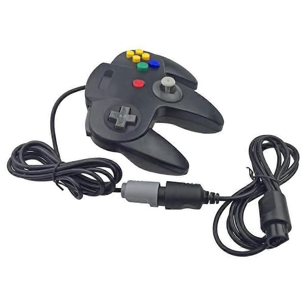 2PCS 6 fot för N64 Game Controller förlängningskabel för Nintendo 64 N64 Controller[HK] Black