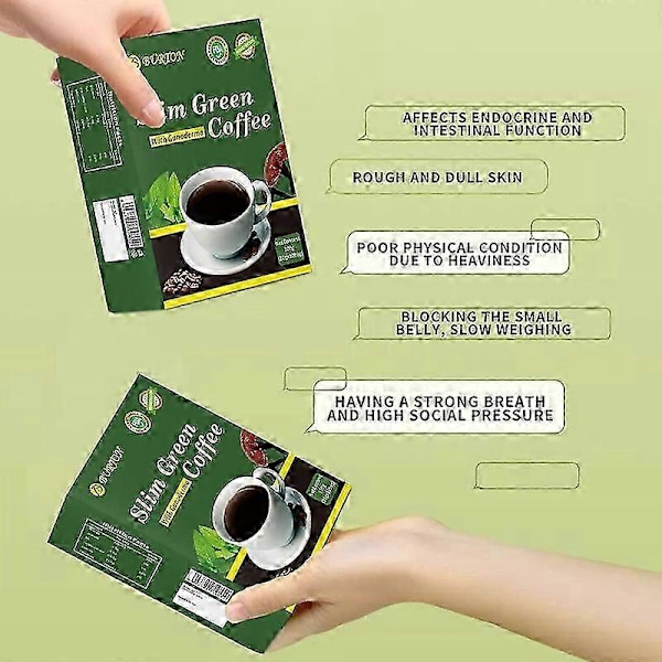 Grönt kaffe, bantningskaffe, grön kaffe fast dryck [HK]