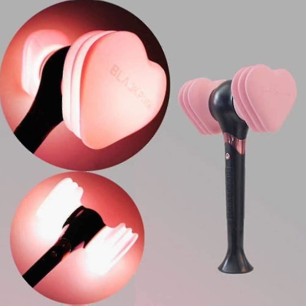 Blackpink Light Stick Hjerte-/hammerformet Kpop Led Lamp Stick Concert Lamp Fluorescent Stick[hk]