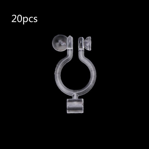 Komfortable 20 stk usynlige clip-on øredobber omformere Ikke hull i ører smykker