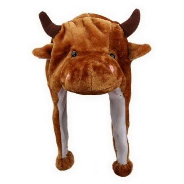 Plysj Morsomme Dyrehatter En Størrelse Lue Polyester Med Fleecefôr Yyds[HK] Cattle