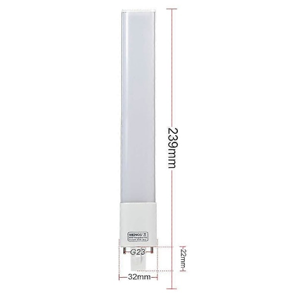 2-PACK G23 LED Lampor AC 85-265V, Neutralvitt 4000K, 1200LM, Energisparande Lampa[HK]