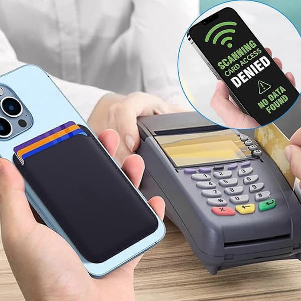 PU, Magnetisk, Kort, Etui, iPhone 15[HK]