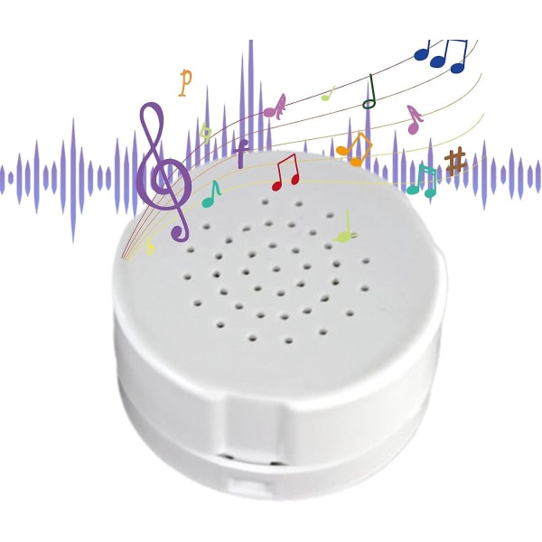 Röstinspelare för nallar Press Inspelningsbar Röst Ljudbox Recorder Module 30 sekunder Inspelare för gosedjur Plyschleksakskudde[HK] white (Pack of 2)