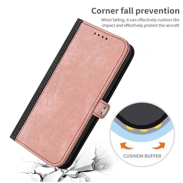 Fodral för Samsung Galaxy A53 5G Premium Mjukt PU Läder Flip Folio Plånbok Ställ Skydd Kompatibelt med Samsung Galaxy A53 5G Skal[HK] Pink