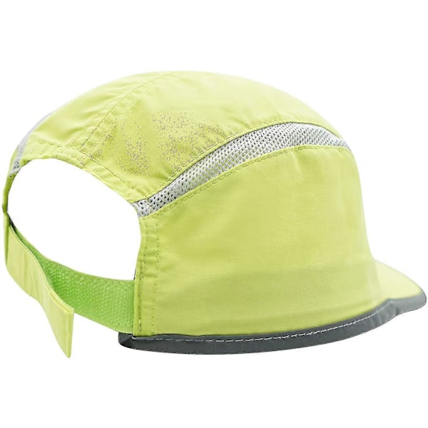 Sammenleggbar sportscaps med netting og refleksstripe, pustende solskjerm[HK] Light Green
