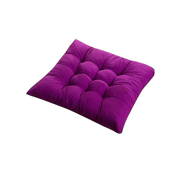 40x40cm Mjuk Sittdyna i Fast Färg, Kvadratisk, Tjock, Matplatsstol Dekoration XC[HkkK] Red