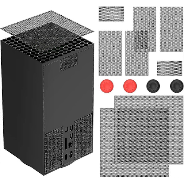 Støvdække Kompatibelt Med Xbox Series X Konsol, Støvfilter Kompatibelt Med Xbox Series X, Thumb Grips Kompatible Med Xbox Series X (2-pa[HK]