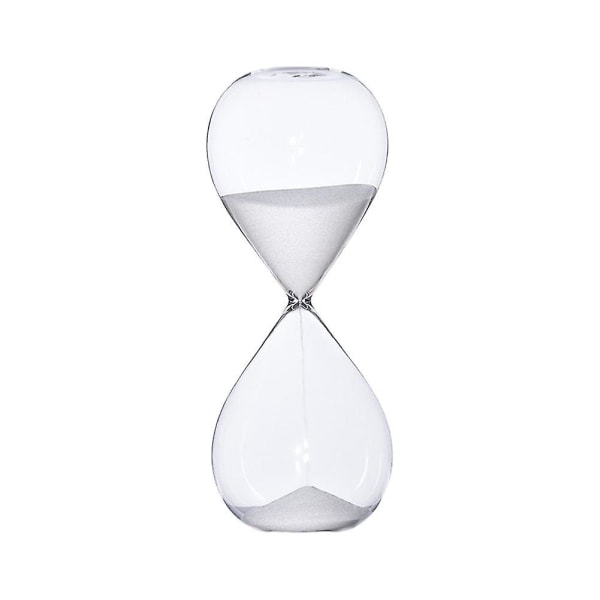 5/30/60 minuter Rund Sand Timer Personlighet Glas Timglas Ornament Nyhet Tidshanteringsverktyg från Guanzai[HkkK] White 5 minutes