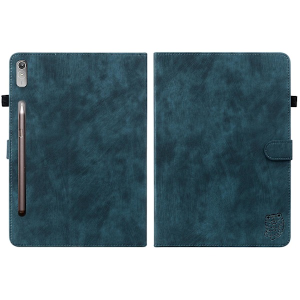 Læder Tablet Cover Til Lenovo Tab P12[HK] Dark Blue