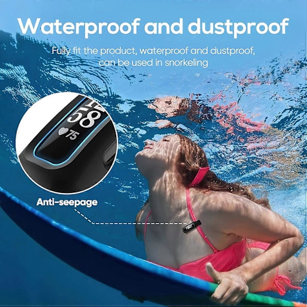 Et Clip Case-tilbehør for Fitbit Inspire 2, midnattsblå (ikke for Inspire, Inspire hr, ace 2)[HK]