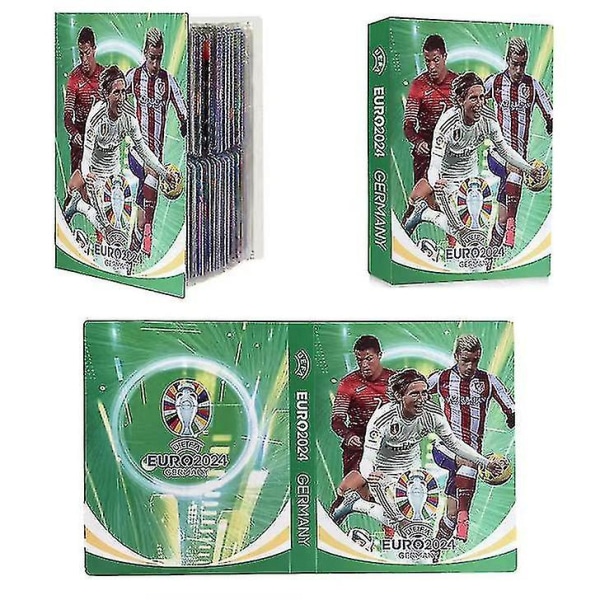 Jalkapallotähtikortti-albumikartta kirjepidike kansio, 240 kpl tähtikorttilaatikko kokoelma albumikirjakansio lasten lelulahja[HK] style 1