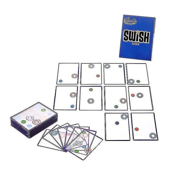 Noyi Thinkfun Swish - kreativ gjennomsiktig kortspillintelligens brettspilllogikk[HK]