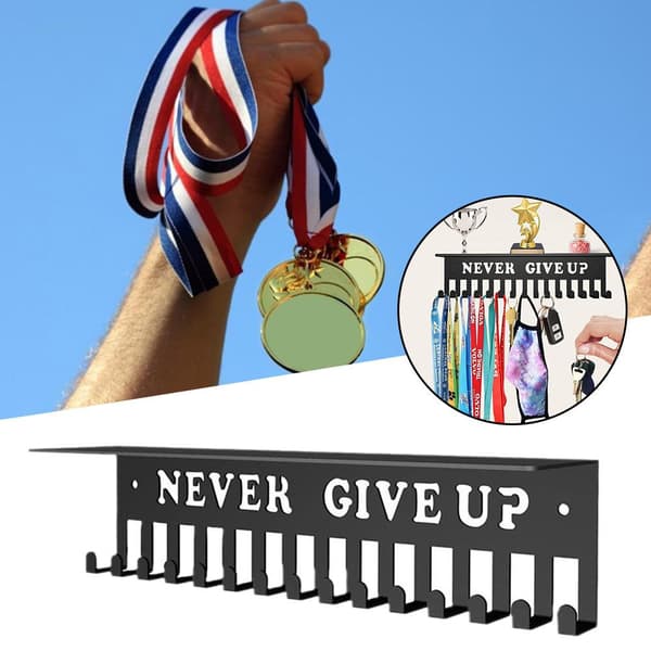 Väggmonterad medaljdisplayställ Svart A4-storlek[HK]
