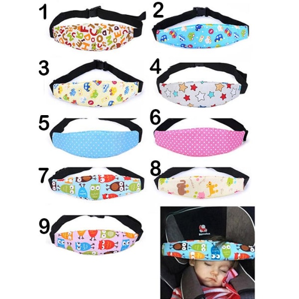 Sovstöd Bilbarnstol / Stöd för barns hoved - Flere farger MultiColor[HK] MultiColor 7