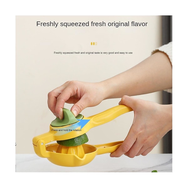 Manuell sitronpresser Håndpresset plastjuicer for frukt Kjøkkenverktøy Tilbehør for pressing([HK])
