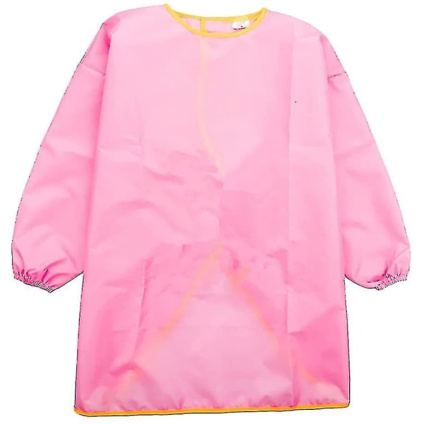 Barnmålarsmock, barnförkläde, haklapp pink L