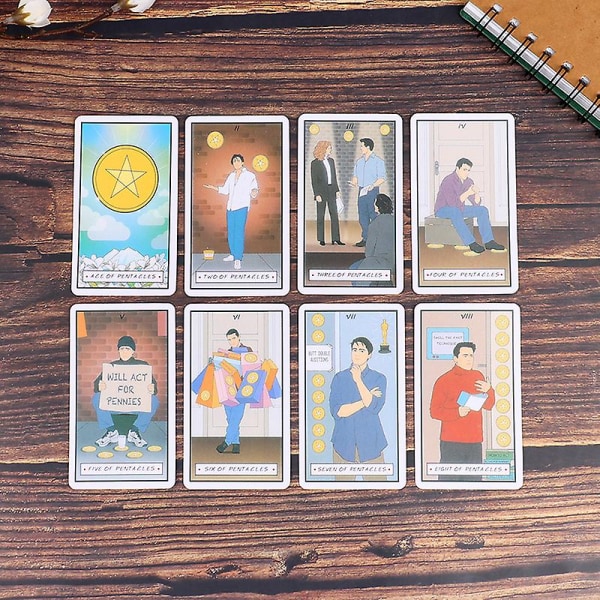 Friends Tarot Cards Deck Engelsk version Underhållning Brädspel Spelkort[HK] Multicolor 1 Pair