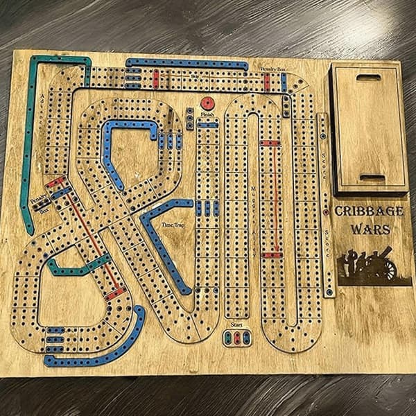 2024 Cribbage Wars Brädspel, Perfekt för Familjeresor[HK]