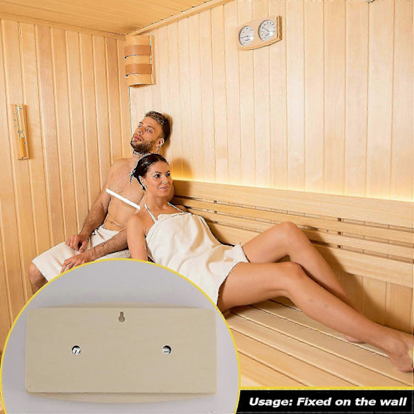 Træ Sauna Termometer Hygrometer, Vægmonteret Spa Tilbehør, Mekanisk, Intet Batteri Kræves - Til Familie Hotel Sa[HK]