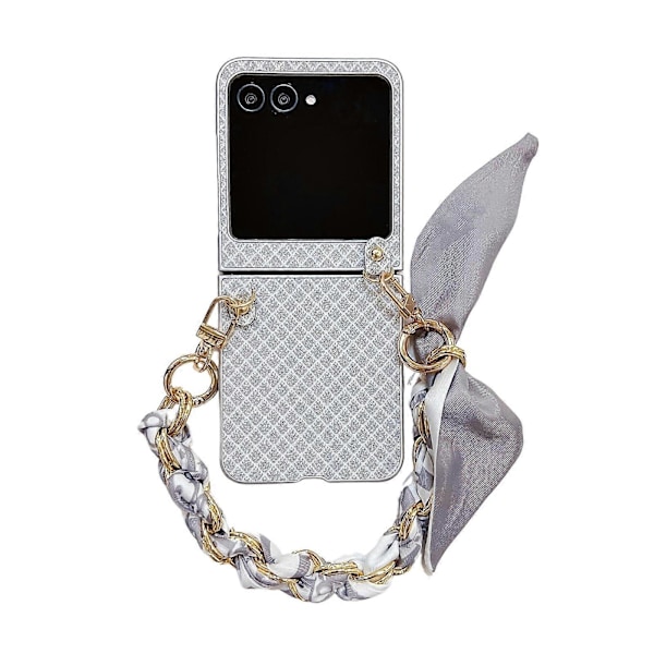 Glitterende Diamant PC-deksel for Motorola Razr 50 Ultra[HK] Silver