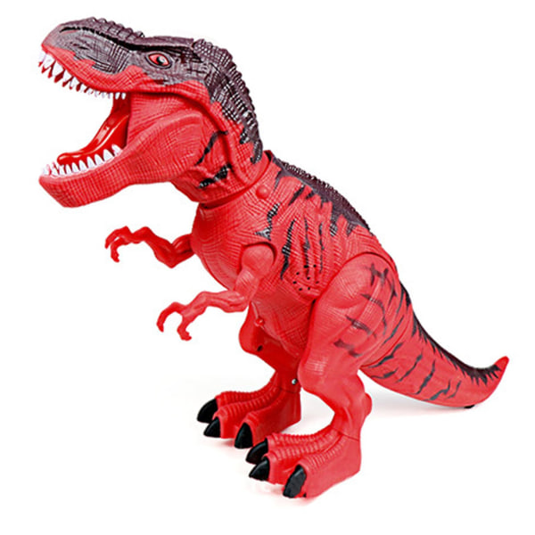 Elektroninen kävelevä dinosaurus T-Rex, munii munia, karjuva ääni, realistinen Tyrannosaurus, lelu pojille lapsille 3-vuotiaille ja sitä vanhemmille [HK] red