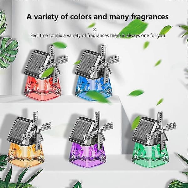 Aromaterapi Diffuser Luftfrisker Solenergi Roterende Eterisk Olje Diffuser[HK]